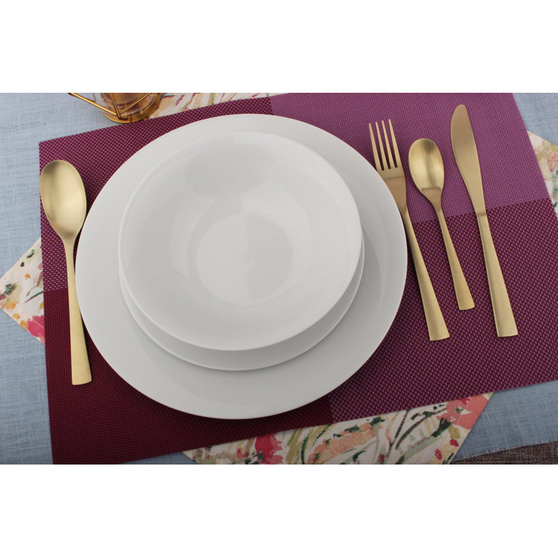 Merdan Piece Porcelain China Dinnerware Set - Service for 4