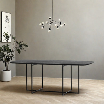 Retro Simple Solid Oak Dining Table.