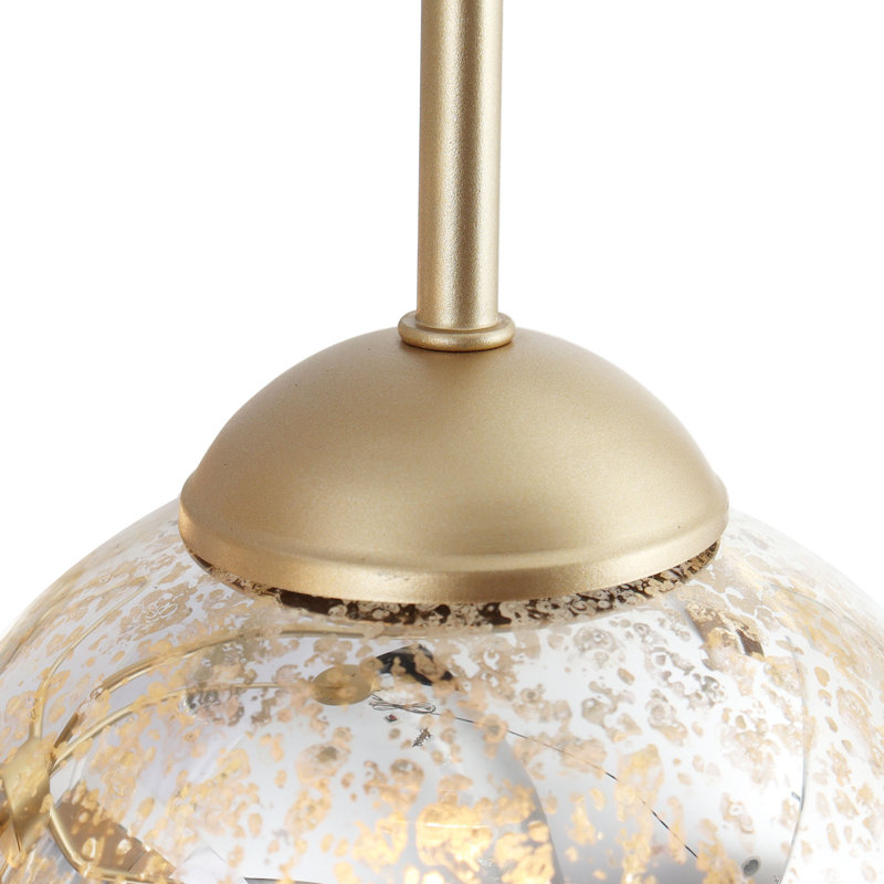 Lustre linéaire moderne doré à 4 lumières Cicel Spoutnik, Or clair