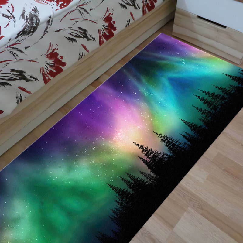 Tapis à motif floral non tissé Floral Symphony