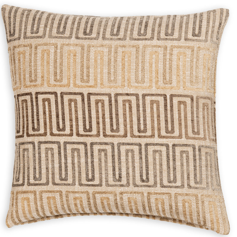 Rhodes Accent Pillow, Sand Geometric