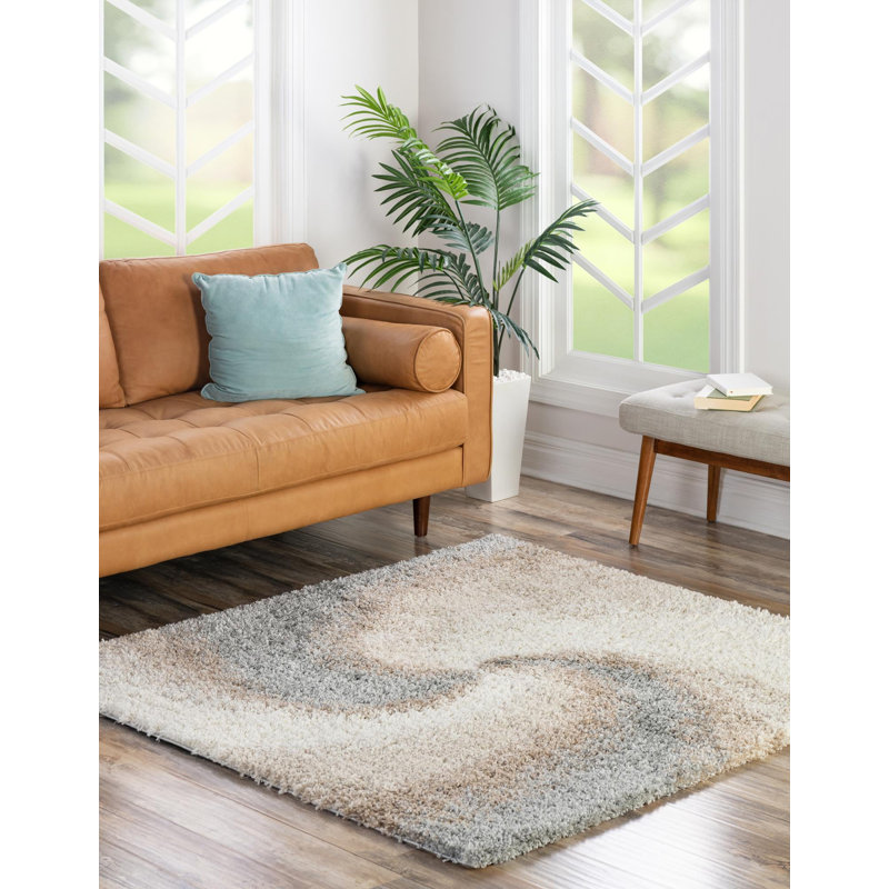 Abstract Indoor Rug, Square 4'