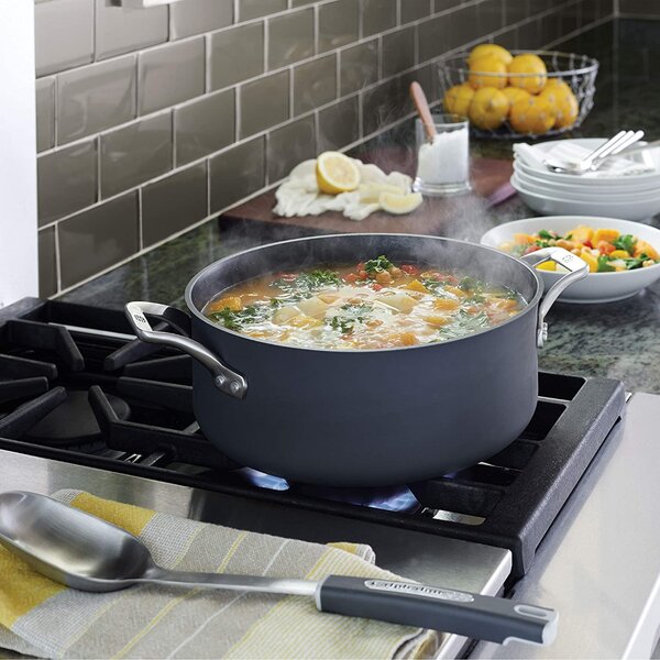 Calphalon Dutch Oven 7 QT With Glass Lid Stainless Steel