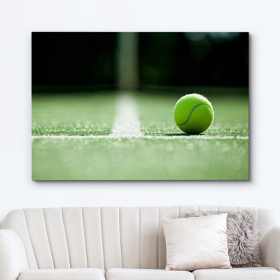 Sport " Tennis Ball On Grass Court "
