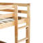 Lit simple au-dessus d'un lit mezzanine avec - Facile à grimper pour du bois massif et un sommeil paisible-214701100