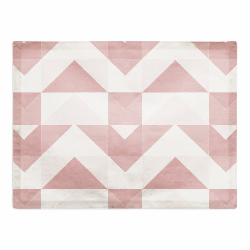 Napperon Geo Block, Rose