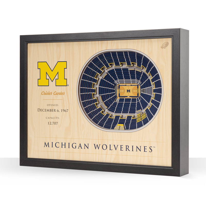 Décoration murale 25 couches NCAA, Wolverines du Michigan