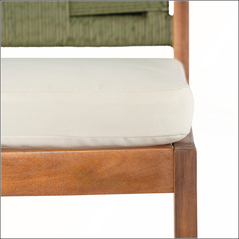 Tabourets de bar d'extérieur durables en bois d'acacia et en osier tissé, idéaux pour les patios et les balcons avec un confort résistant aux intempéries
