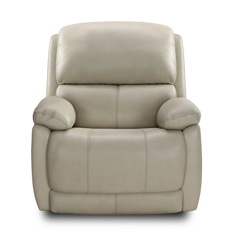 Fauteuil inclinable et oscillant en cuir véritable Musso