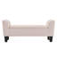 Banc ottoman Mila 55 po en velours rose avec rangement