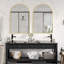 Miroir de salle de bain 30 po x 40 po, cadre en métal doré, miroir de meuble-lavabo mural-1197010749