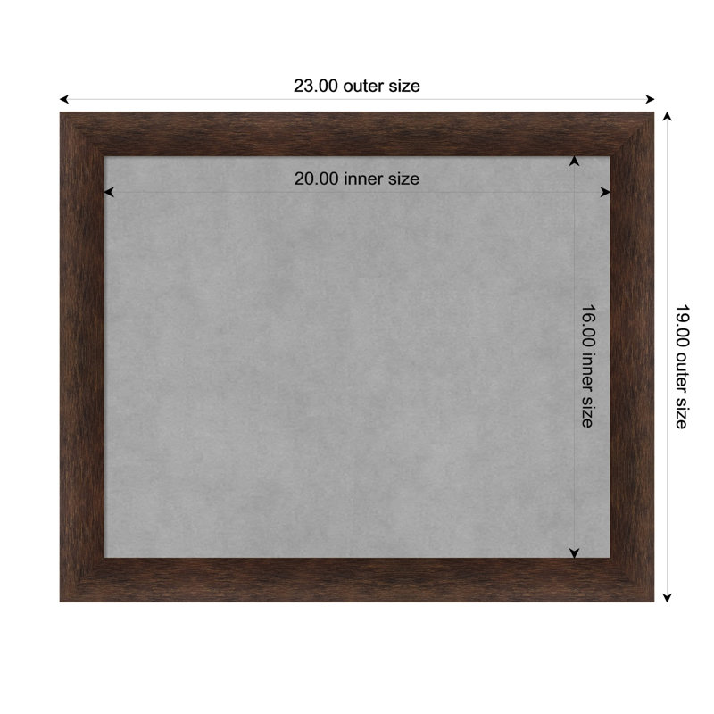 Tableau magnétique magnétique en métal, H 19 po x l 23 po