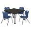 Ensemble de table de salle à manger et de chaises Kee-93832724-93832727-79646461
