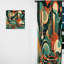 Vert et orange Mid Century Innovations IV - Rideau moderne - Velours obscurcissant - 1 panneau-107582693