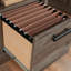Bureau d'ordinateur, finition brune
