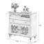 Buffet en bois de noyer foncé foncé et verre-1104366223