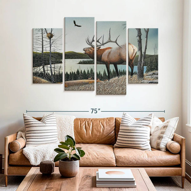 Brampt Bugling Elk, 42" H x 68" W