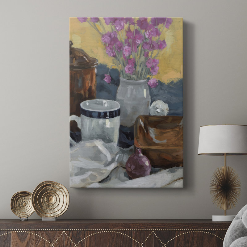 Nature morte avec fleurs séchées II - galerie Cavas sur mesure, 12" H x 8" W