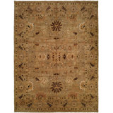 Wool Oriental Area Rug in Brown