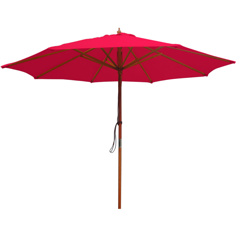 105'' Red Wood Market Patio Umbrella