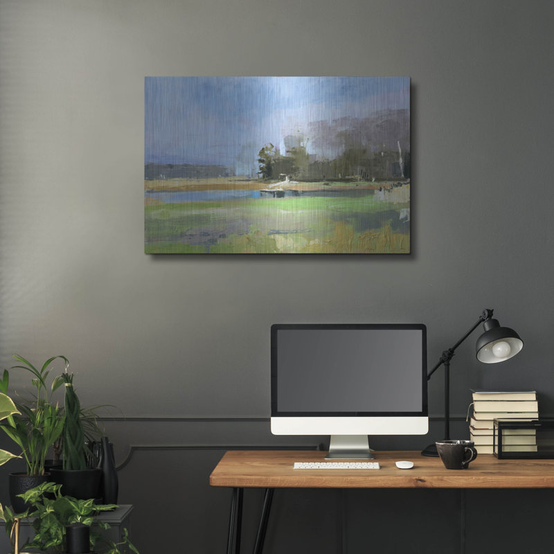 «Odiorne Point Tree Line II» par Kathleen Robbins, H 24 po x l 36 po