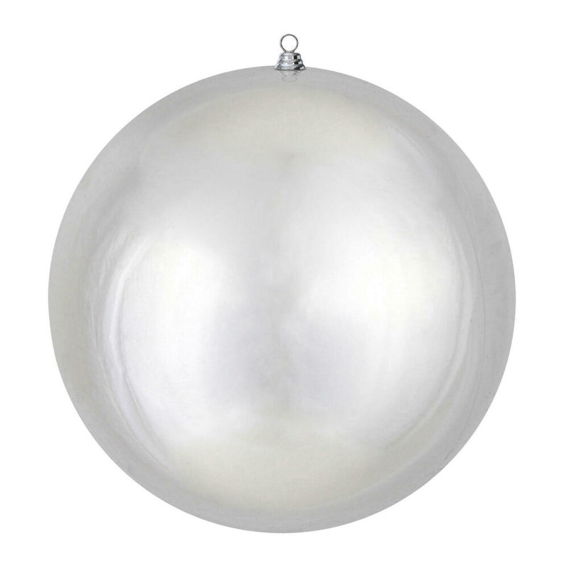 Ornement de Noël en forme de boule, H 20 po x l 20 po x P 20 po, Argent
