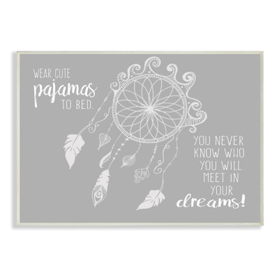 Plaque murale jolie pajamasin your rêves