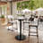 Commercial HPL Tabletop With Bar Height Round Base-2030121662-2030121634