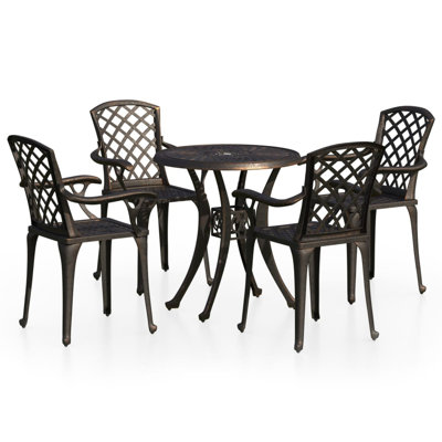 Corbit 4 - Person Patio Dining Set with Round Table