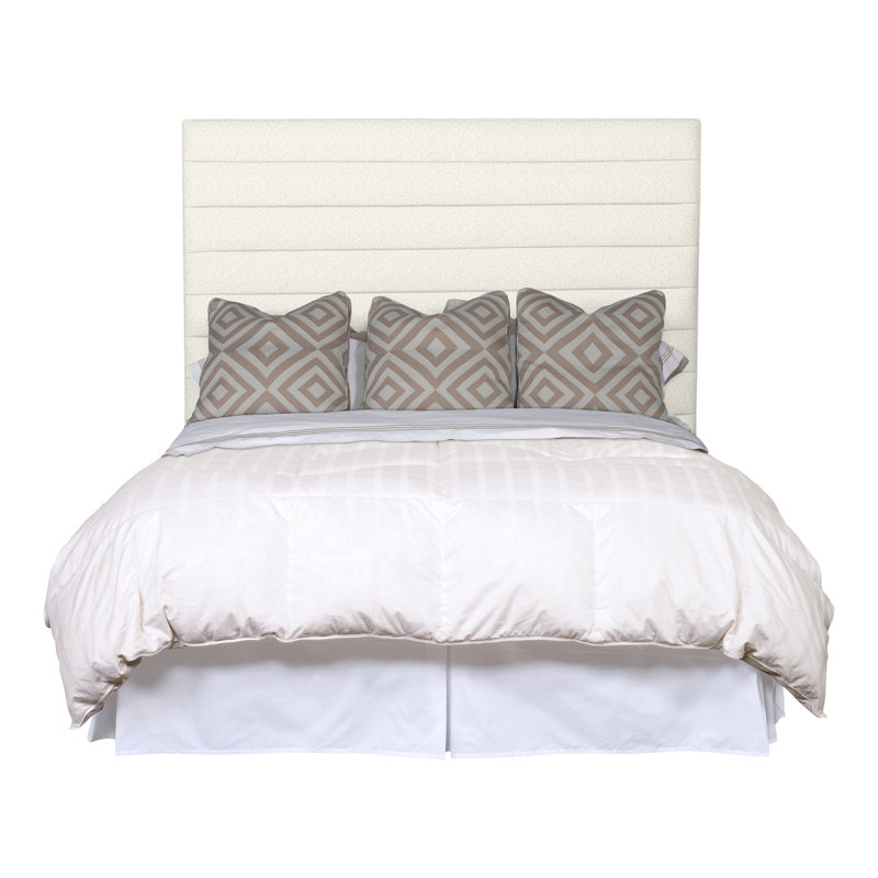 Kelsey King Upholstered Panel Headboard, Kenworth Pearl