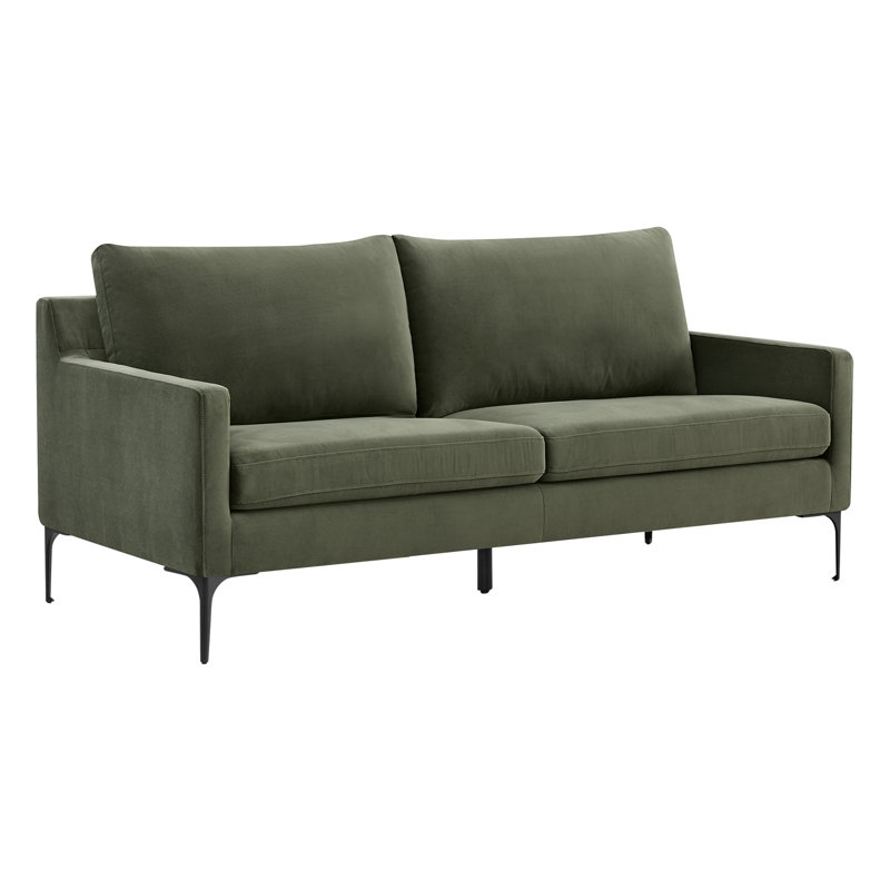 Canapé rembourré, 69.3" W, Mist Velvet