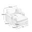 Canapé confortable à siège profond avec repose-pieds simple et coussin-1505217502