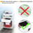 Office Storage Cabinet With Drawer And Cabinet, Mobile In White, Versatile, Fits Under Desk Space Unit For Office, White Space, Desks