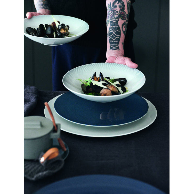 TAC Porcelain Dinner Plate, Platin