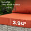 Ensemble de conversation en osier / rotin pour 4 personnes avec chaises pivotantes et coussins Wahkon-490268002