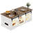 Lift Top Led Coffee Table With Sliding Barn Door-1053633164
