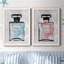 «Blue Wash Perfume», ensemble de 2 peintures sur toile encadrées-853266353-853266363