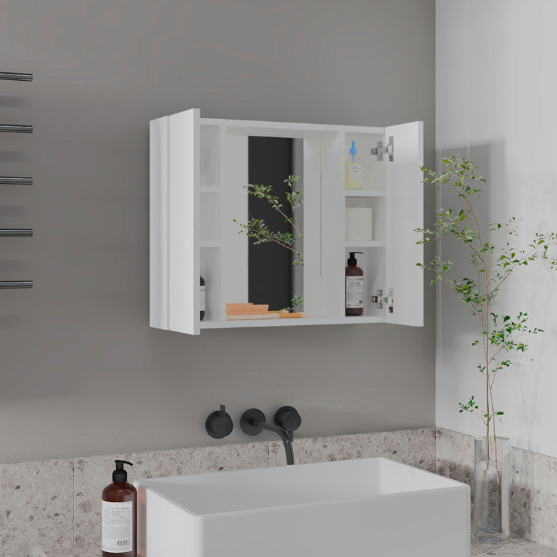 Ellegrini 1-Drawer Medicine Cabinet White