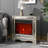 Branasia 23.2'' W White Electric Fireplace