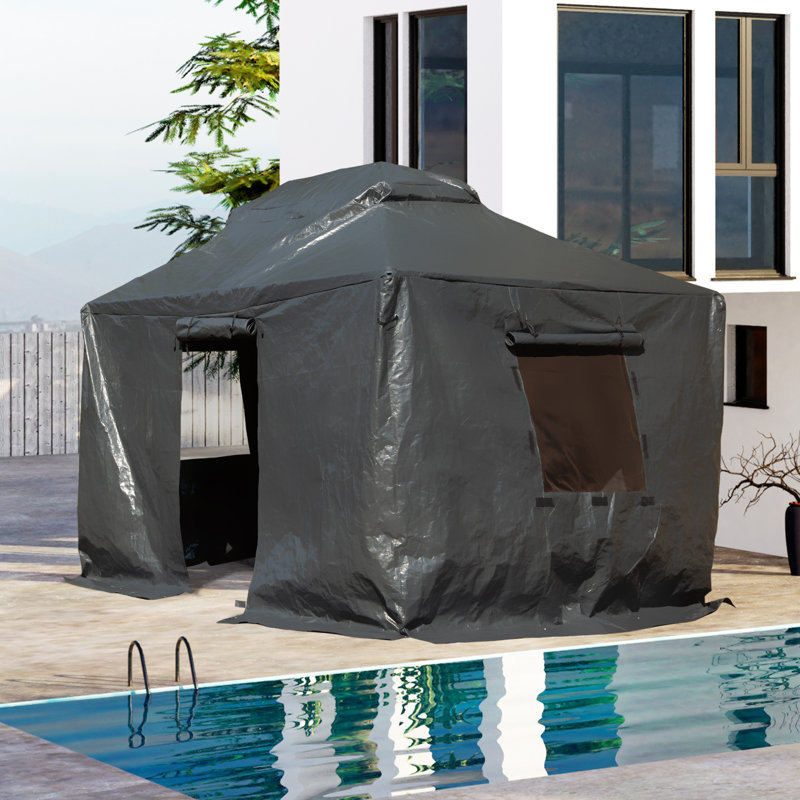 Universal Winter Cover for Gazebo, 121" H x 193" W x 146" D