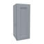Armoire murale simple en bois massif gris foncé à 1 porte et 2 tablettes pour le rangement de la cuisine, de la salle de bain, de la buanderie et des tablettes réglables prêtes à assembler (l 9 po x P 12 po x H 30 po)