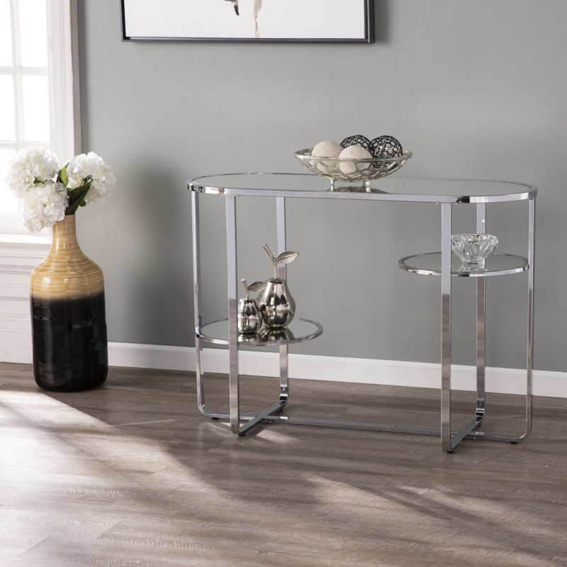 Console à miroir Maxina avec rangement