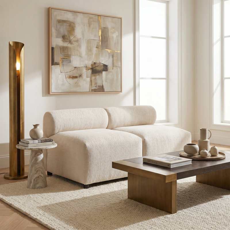 Canapé modulaire 2 pièces pour salon, chambre à coucher et bureau