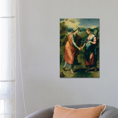 The Visitation by Raphael - Wrapped Canvas Painting