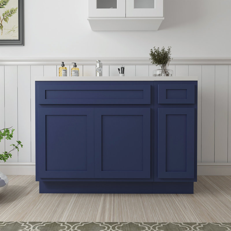 51 base de meuble-lavabo simple seulement, Bleu