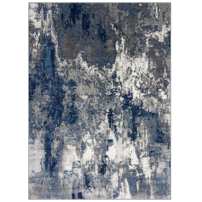 Serdar   Abstract Indoor Rug, Rectangle 3'11" x 5'2"