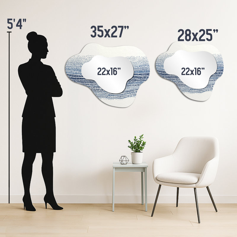 Miroir mural Coastal Minimalist, 25 po x 28 po