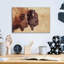 «Bison pair» par Nathan Larson, art mural en verre acrylique-51796980