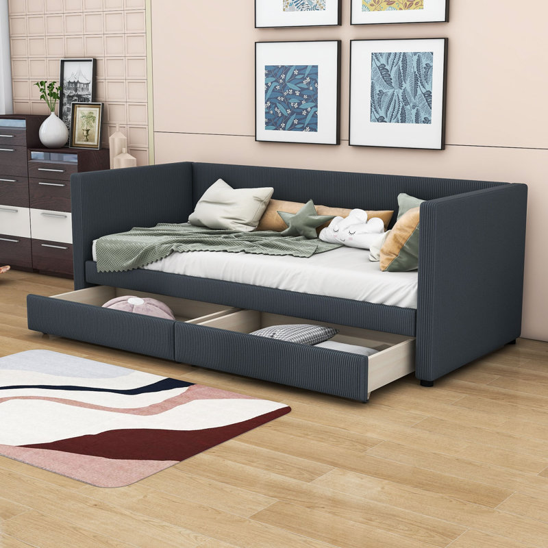 Arij Upholstered Daybed, Gray