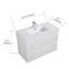 Meuble-lavabo blanc 36 po avec lavabo, grand meuble-lavabo flottant mural pour salle de bain moderne, lavabo une pièce-126232924-126232926